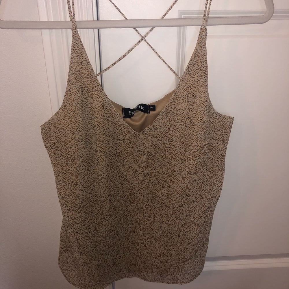 NEW WITH TAGS fabrik cheetah top